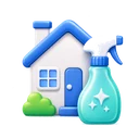 House cleaning guides icon
